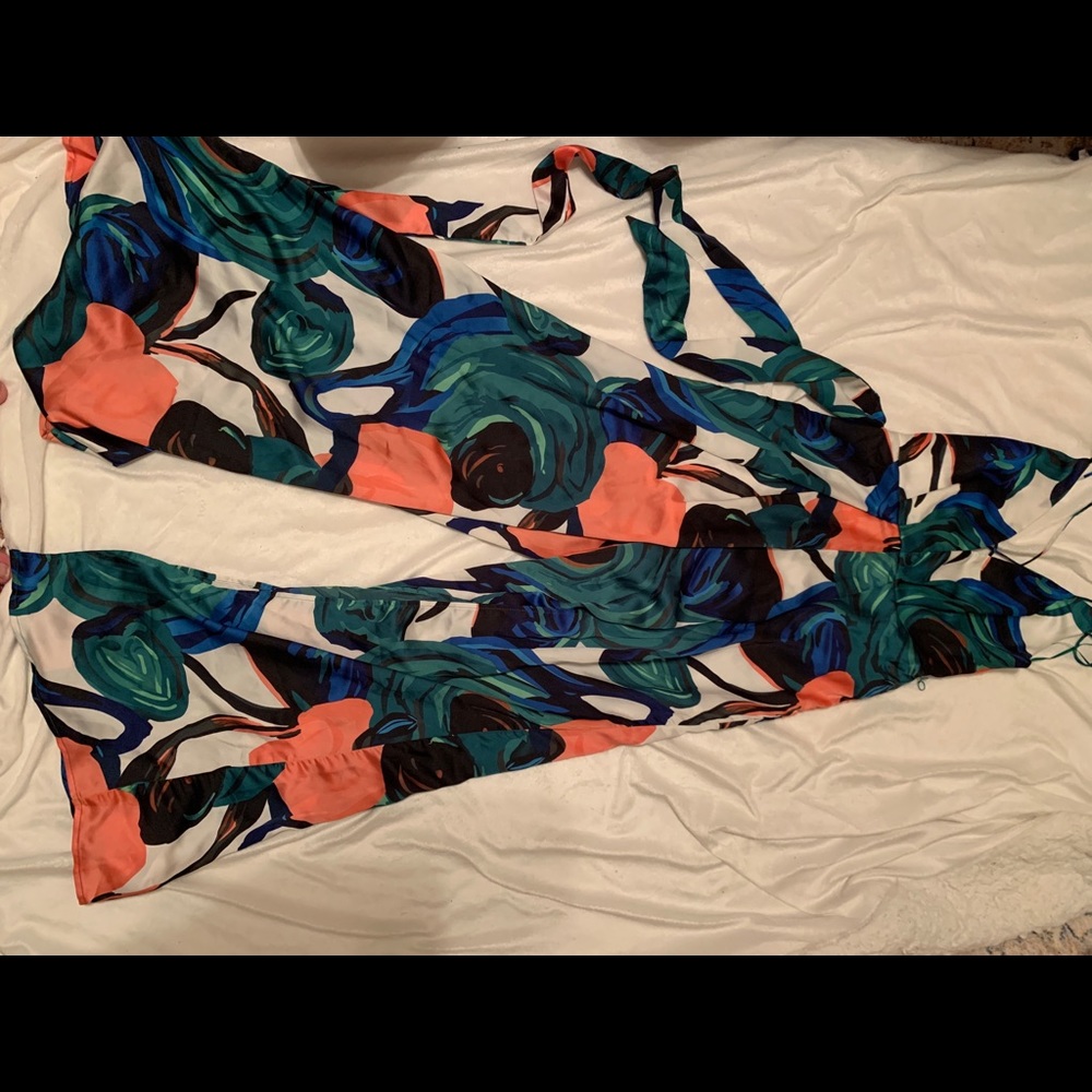 Floral wide leg jumpsuit